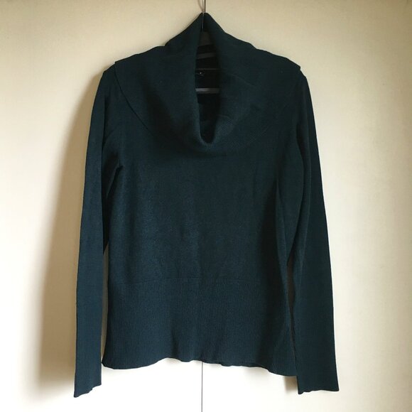 Soya Concept Dark Green Cowl Neck Sweater - Picture 1 of 13